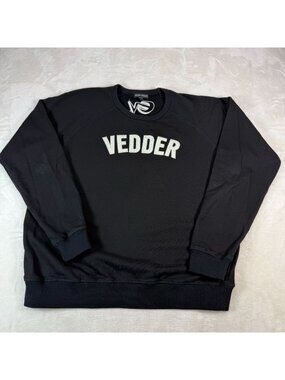 Eddie Vedder Crewneck Sweatshirt Vedder Logo Pearl Jam Music Band XL Unisex
